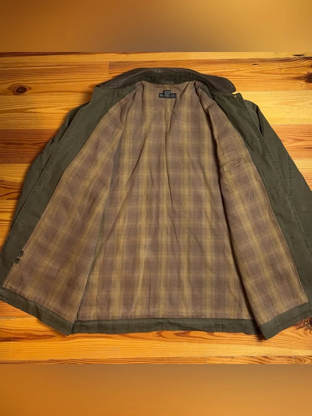 Vintage Banana Republic Green Cotton Duck Canvas Denim Barn Chore Jacket Large